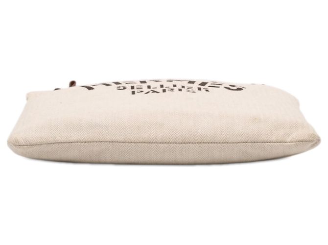 Hermès Beige Toile Aline Grooming Bag MM - vista 3