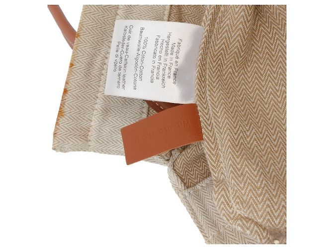 Hermès Beige Toile Aline Grooming Bag MM - vista 5