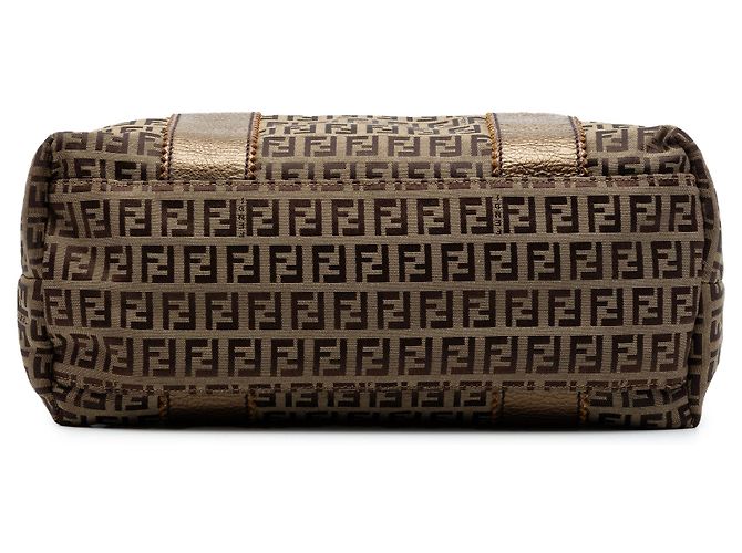 Fendi Zucchino Canvas Tote in Beige - vista 3