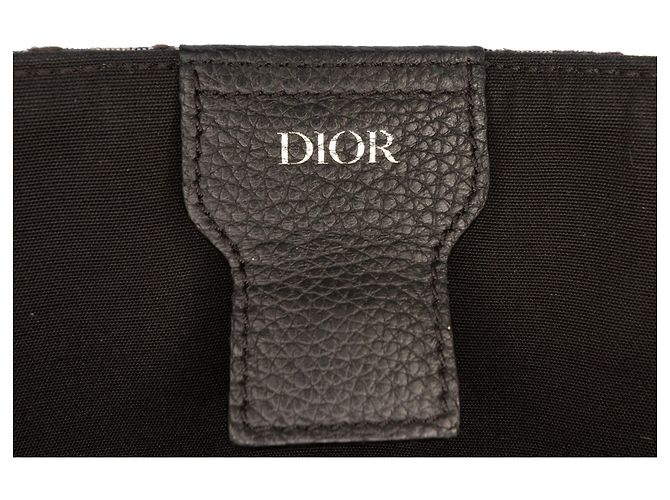 Tote Saddle in tela Blue Oblique e pelle Dior Blu navy - vista 5