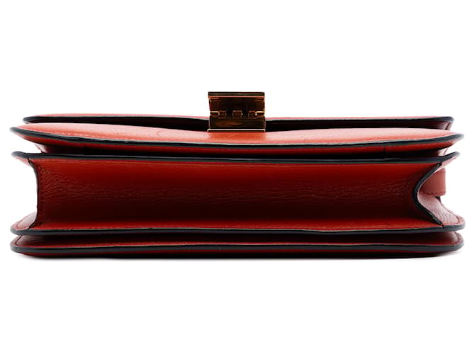 Céline Celine Red Medium Calfskin Classic Box Rosso - vista 3