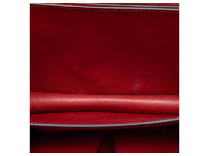 Céline Celine Red Medium Calfskin Classic Box Rosso - vista 4