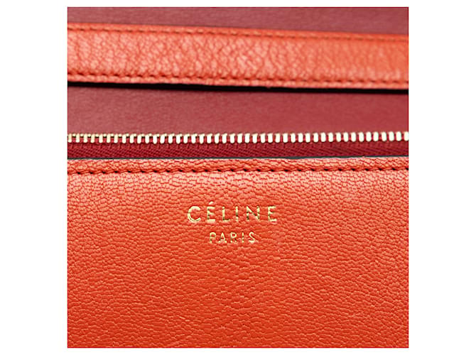 Céline Celine Red Medium Calfskin Classic Box Rosso - vista 5