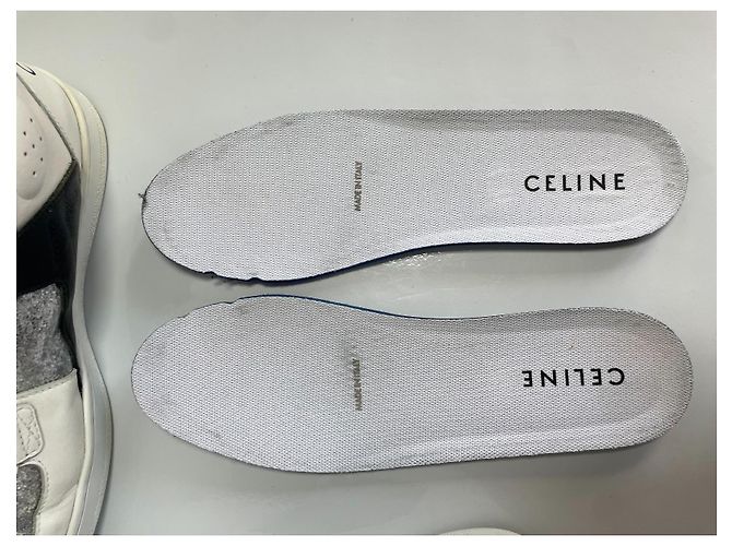 Céline Celine Leder-Sneaker Weiß/Silber - Ansicht 12