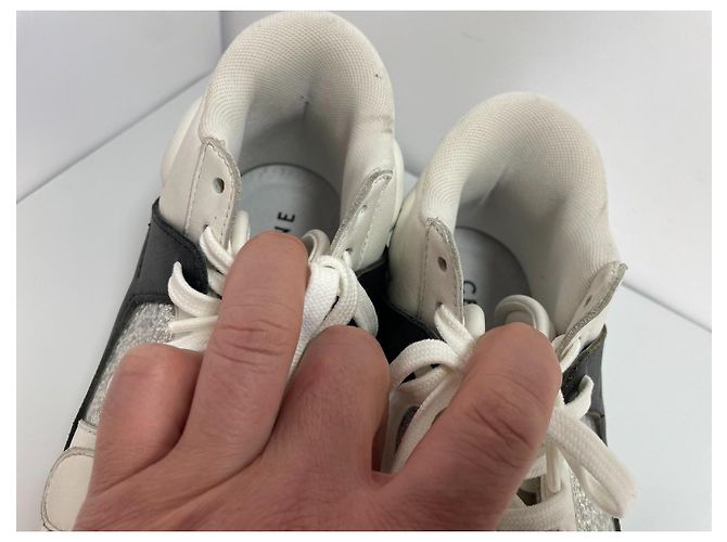 Céline Celine Leder-Sneaker Weiß/Silber - Ansicht 5