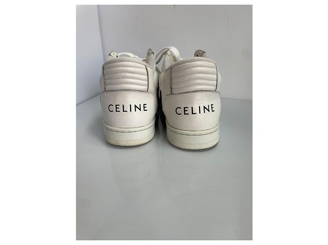 Céline Celine Leder-Sneaker Weiß/Silber - Ansicht 8