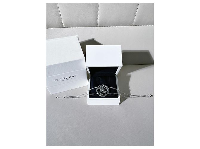 Bracciale De Beers Sicily in Oro Bianco e Diamanti Argento - vista 8