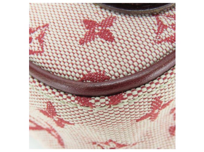 Borsa a Spalla Louis Vuitton Juliette Rosso Bordò - vista 12