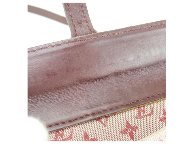 Borsa a Spalla Louis Vuitton Juliette Rosso Bordò - vista 17