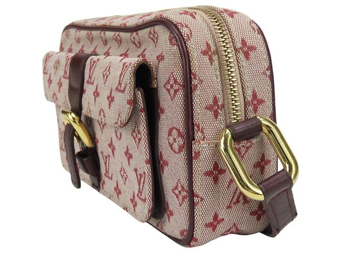 Borsa a Spalla Louis Vuitton Juliette Rosso Bordò - vista 3