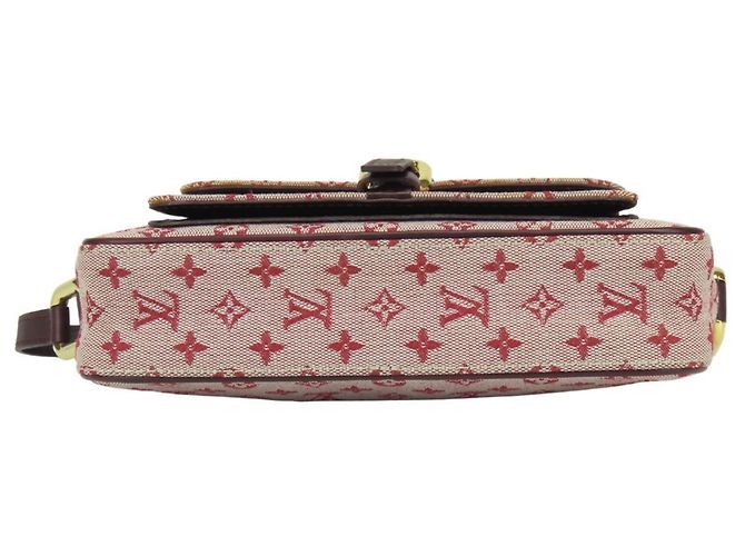 Borsa a Spalla Louis Vuitton Juliette Rosso Bordò - vista 5