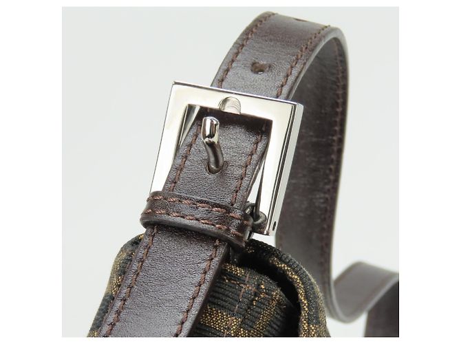 Zucca Bolso Bucket Fendi Mamma Castaño Negro - vista 11