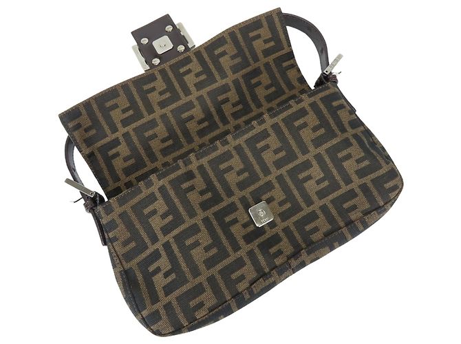 Zucca Bolso Bucket Fendi Mamma Castaño Negro - vista 16
