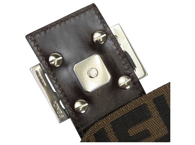 Zucca Bolso Bucket Fendi Mamma Castaño Negro - vista 17
