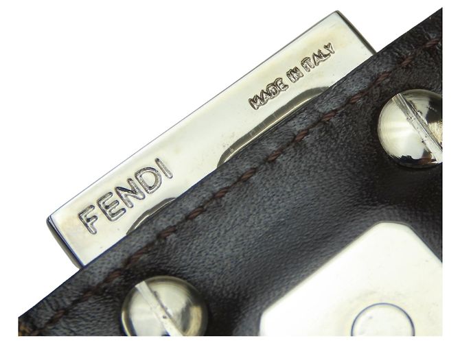 Zucca Bolso Bucket Fendi Mamma Castaño Negro - vista 19