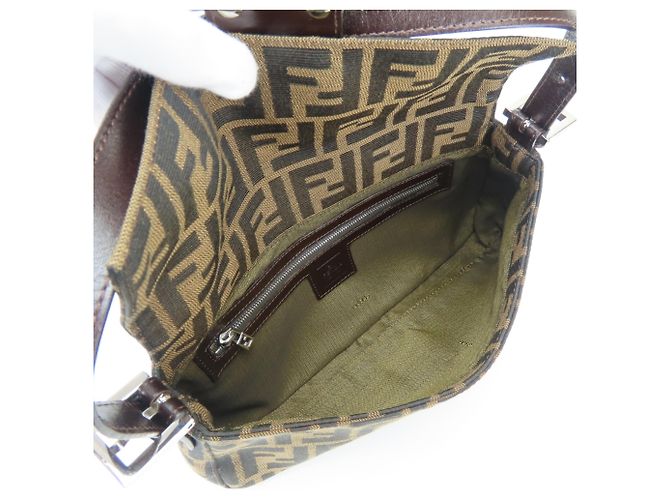 Zucca Bolso Bucket Fendi Mamma Castaño Negro - vista 21