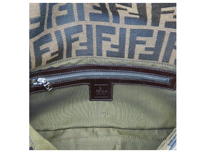 Zucca Bolso Bucket Fendi Mamma Castaño Negro - vista 22