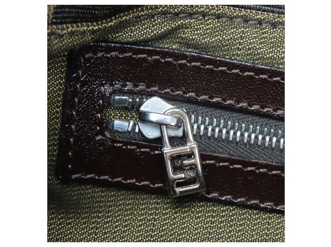 Zucca Bolso Bucket Fendi Mamma Castaño Negro - vista 23