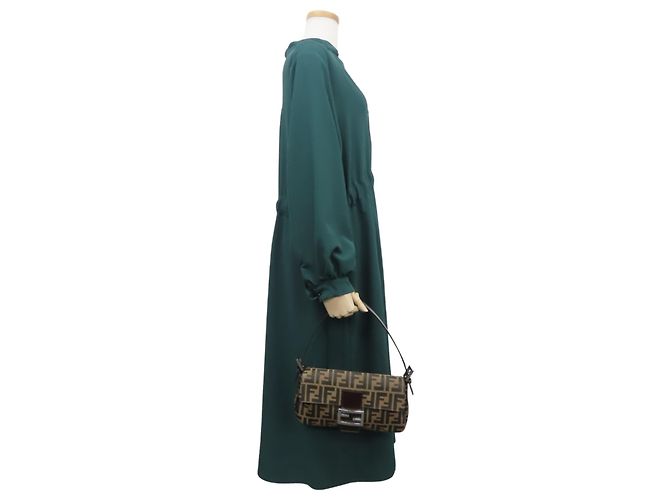 Zucca Bolso Bucket Fendi Mamma Castaño Negro - vista 26