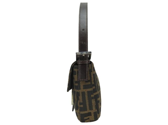 Zucca Bolso Bucket Fendi Mamma Castaño Negro - vista 3