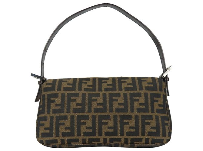 Zucca Bolso Bucket Fendi Mamma Castaño Negro - vista 4