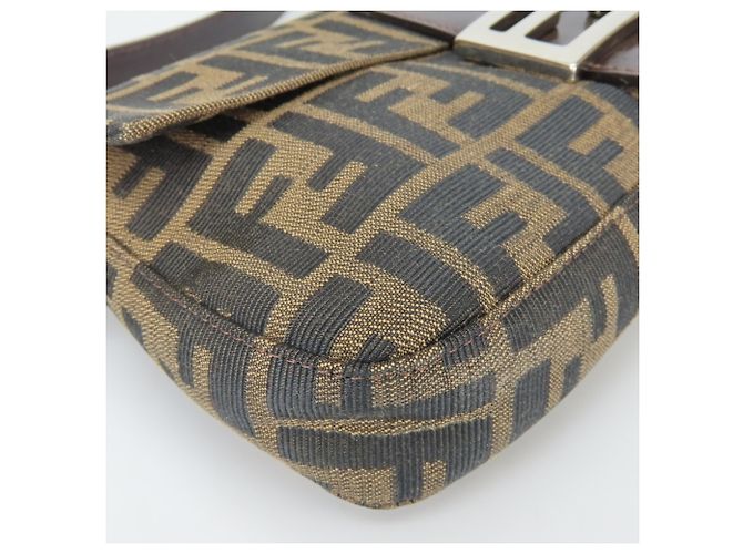 Zucca Bolso Bucket Fendi Mamma Castaño Negro - vista 6