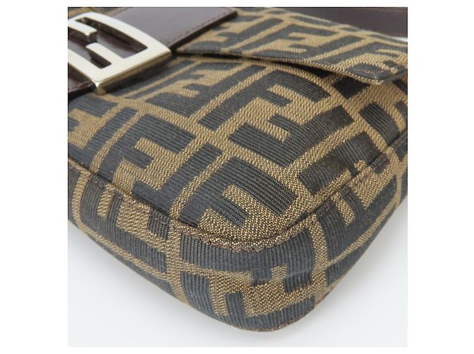 Zucca Bolso Bucket Fendi Mamma Castaño Negro - vista 7