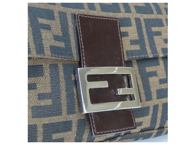 Zucca Bolso Bucket Fendi Mamma Castaño Negro - vista 8