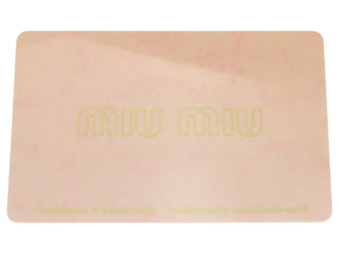 Borsa Miu Miu in pelle Madras Rosa Beige - vista 38