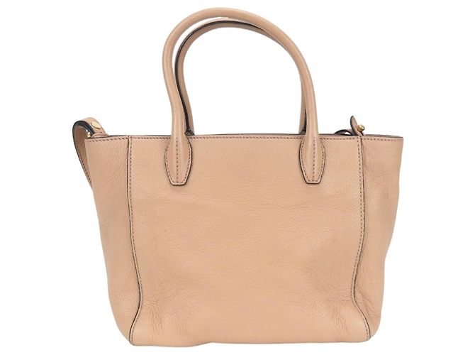 Borsa Miu Miu in pelle Madras Rosa Beige - vista 5