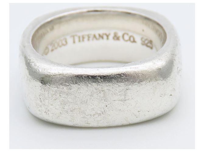 Anello Tiffany & Co. Square Cushion Band in Argento 925 - vista 3