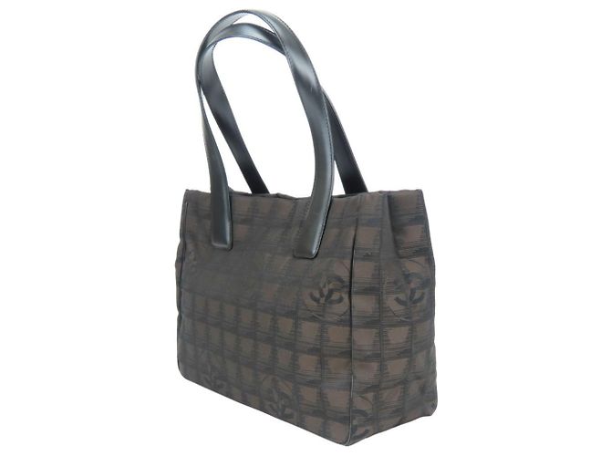 Chanel Tote Bag New Travel Line PM Schwarz Dunkelbraun - Ansicht 3