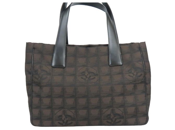 Chanel Tote Bag New Travel Line PM Schwarz Dunkelbraun - Ansicht 4