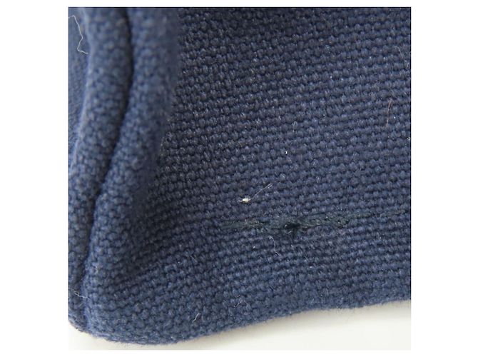 Hermès Hermes Fourre-Tout PM Canvas Tote Bag Olivgrün Marineblau - Ansicht 11