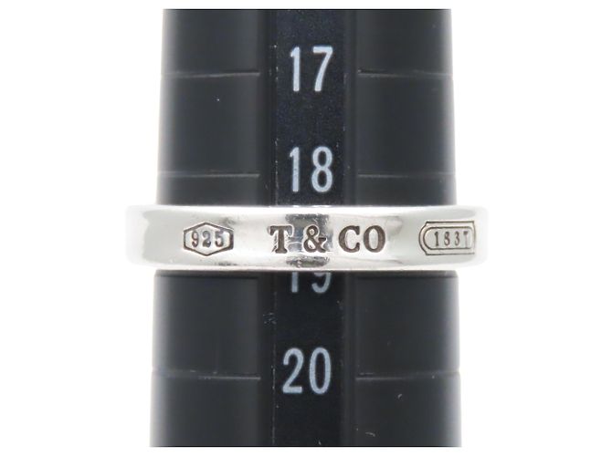 Tiffany & Co. 1837 schmaler Silberring - Ansicht 10