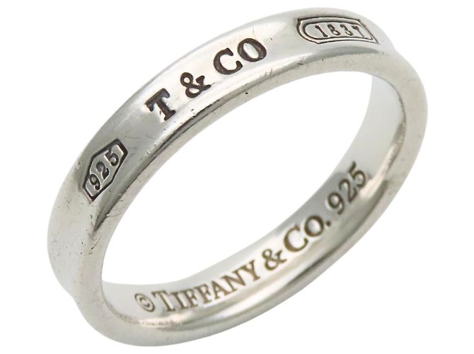 Tiffany & Co. 1837 schmaler Silberring - Ansicht 2