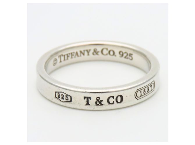 Tiffany & Co. 1837 schmaler Silberring - Ansicht 4
