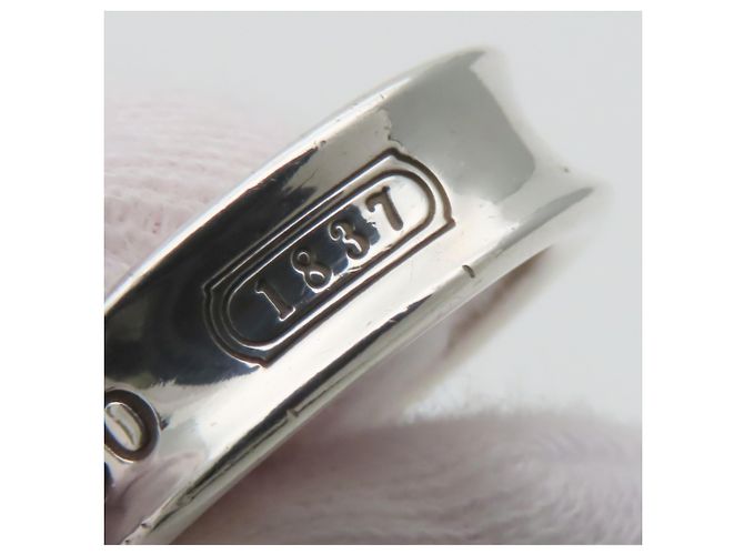 Tiffany & Co. 1837 Silver Band Ring Silvery - view 12