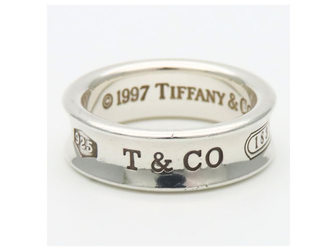 Tiffany & Co. 1837 Silver Band Ring Silvery - view 4
