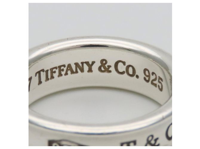 Tiffany & Co. 1837 Silver Band Ring Silvery - view 8