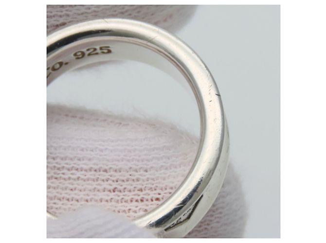 Tiffany & Co. 1837 Silver Band Ring Silvery - view 9