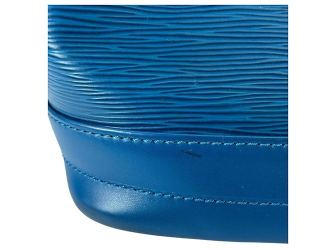 Borsa a tracolla Louis Vuitton in pelle Epi blu Toledo - vista 10