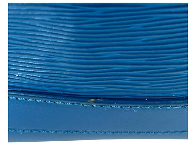 Borsa a tracolla Louis Vuitton in pelle Epi blu Toledo - vista 11