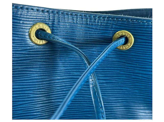 Borsa a tracolla Louis Vuitton in pelle Epi blu Toledo - vista 14