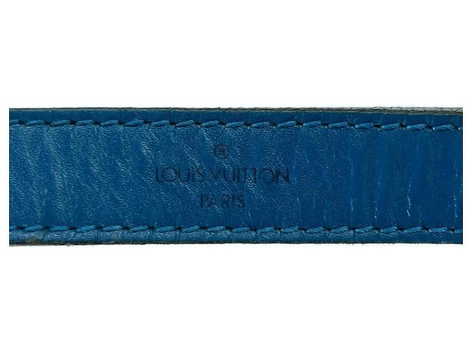 Borsa a tracolla Louis Vuitton in pelle Epi blu Toledo - vista 19