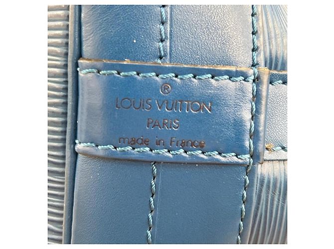 Borsa a tracolla Louis Vuitton in pelle Epi blu Toledo - vista 20