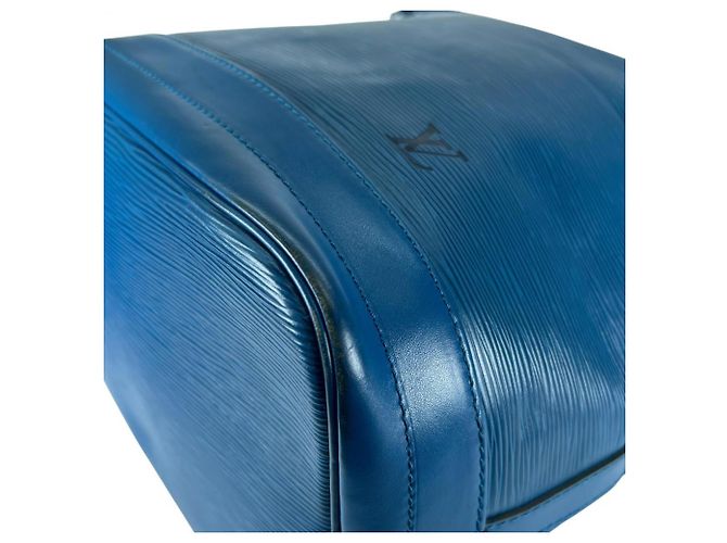Borsa a tracolla Louis Vuitton in pelle Epi blu Toledo - vista 6