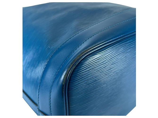 Borsa a tracolla Louis Vuitton in pelle Epi blu Toledo - vista 7