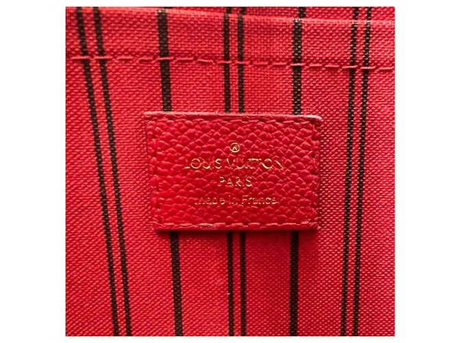 Borsa Louis Vuitton Cerise Montaigne MM Rosso - vista 12