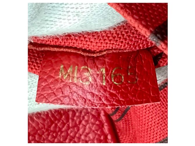 Borsa Louis Vuitton Cerise Montaigne MM Rosso - vista 13